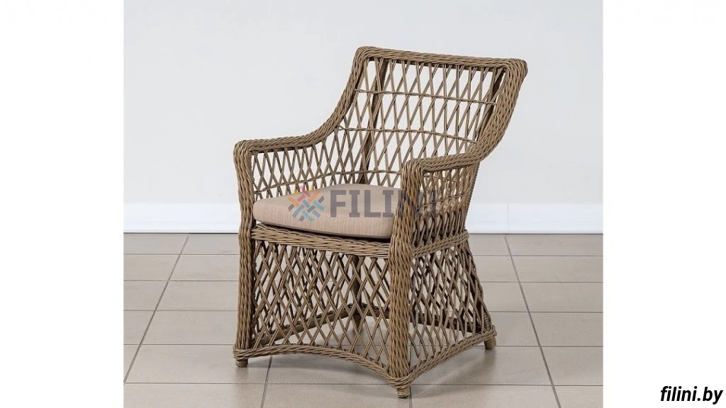 Уличное кресло "Романс" для летней веранды, террасы, балкона и лоджии, из искусственного ротанга, на заказ у "Filini" Минск