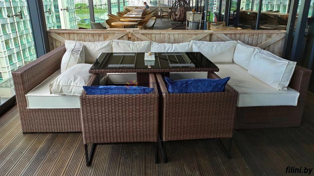 Набор садовой мебели "Рубик" из искусственного ротанга для дачи на сайте производителя filini.by