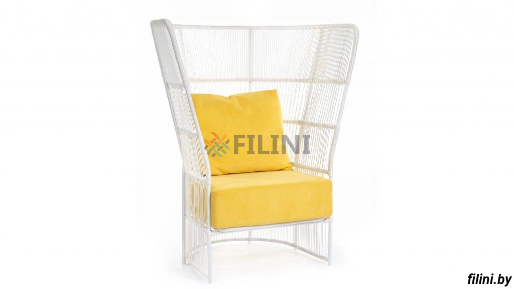 Плетеное кресло "Фонтан" из синтетического шнура (джута) на террасу, веранду, балкон, лоджию купить в Минске у производителя ООО Фокси крафт