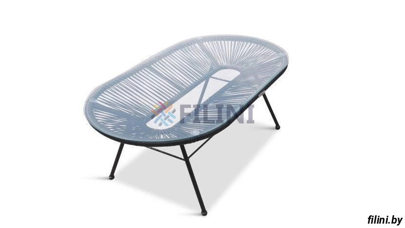 Стол журнальный стеклянный Акапулько из искусственного ротанга купить в Минске. Фокси крафт - уличная мебель для сада, террасы, балкона