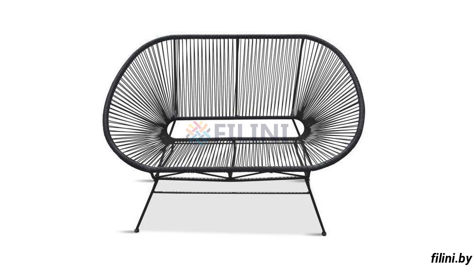 Купить уличный диван "Акапулько" на террасу, веранду, балкон, лоджию, открытую зону отдыха в Минске. Садовые 2-х и 3-х диваны с подушками у производителя уличной мебели Фокси крафт Беларусь