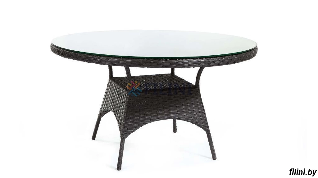 Купить круглый стол из искусственного ротанга, для ресторана, кафе, террасы в Минске, в рассрочку с доставкой по Беларуси