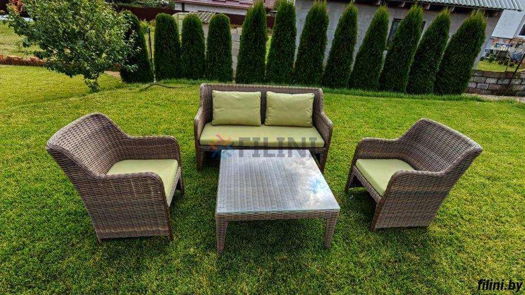 Набор уличной мебели "Прованс" из искусственного ротанга на сайте производителя filini.by