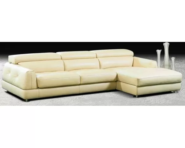 Кожаный угловой диван 