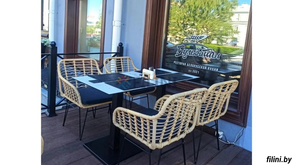 Мебель для уличного кафе "Орландо" на сайте производителя filini.by