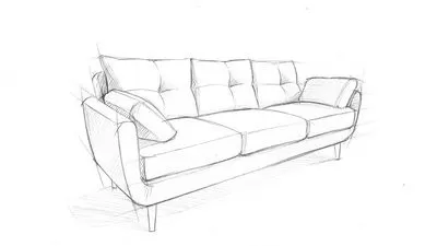 Эскиз дивана Француз