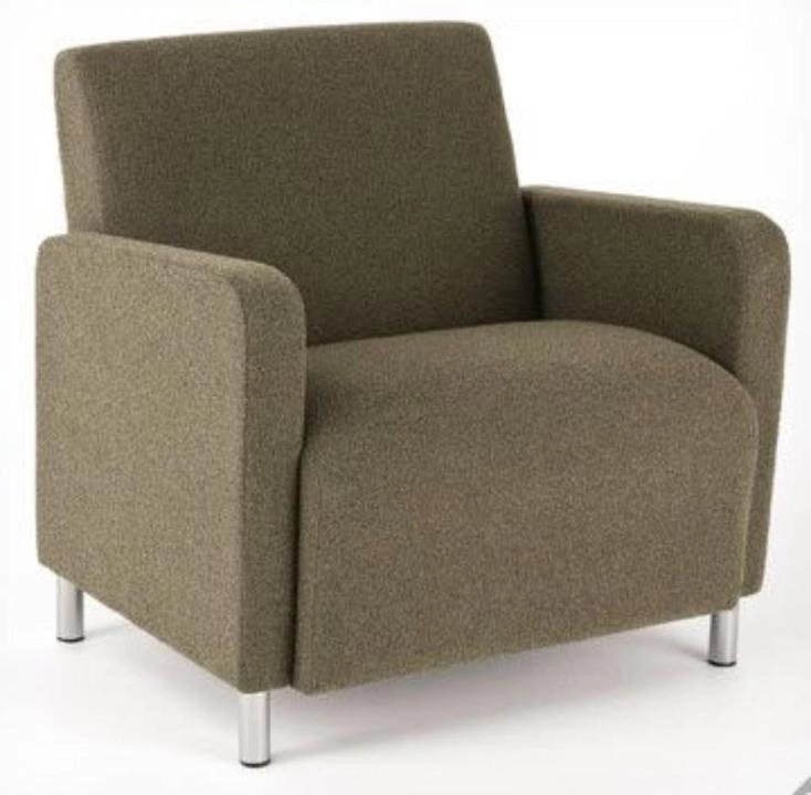 Коричневое кресло Брашов на металлических опорах, для кафе, ресторана, гостинной, офиса от производителя ООО