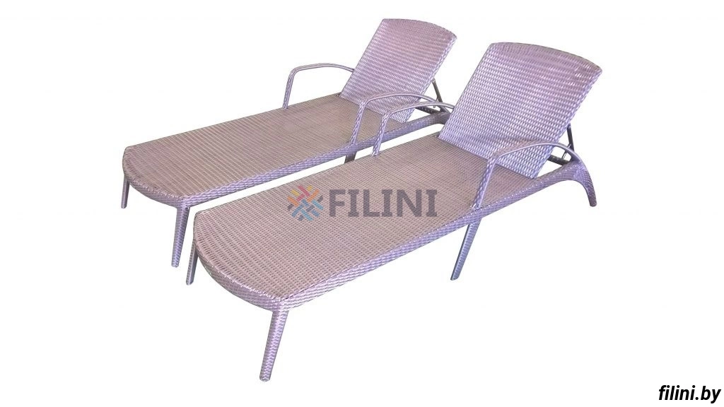 Купить плетеный шезлонг "Аква" из искусственного ротанга для балкона, лоджии, веранды, террасы, дачи, сада. Фокси крафт - производство уличной мебели в Минске