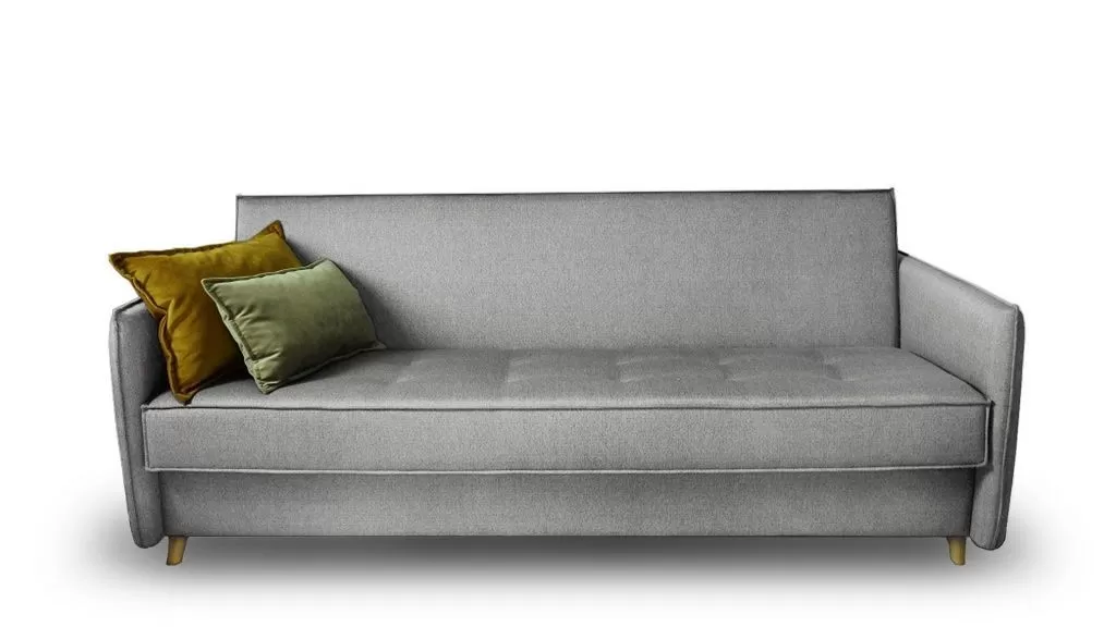 Диван-кровать для ежедневного сна серого цвета 