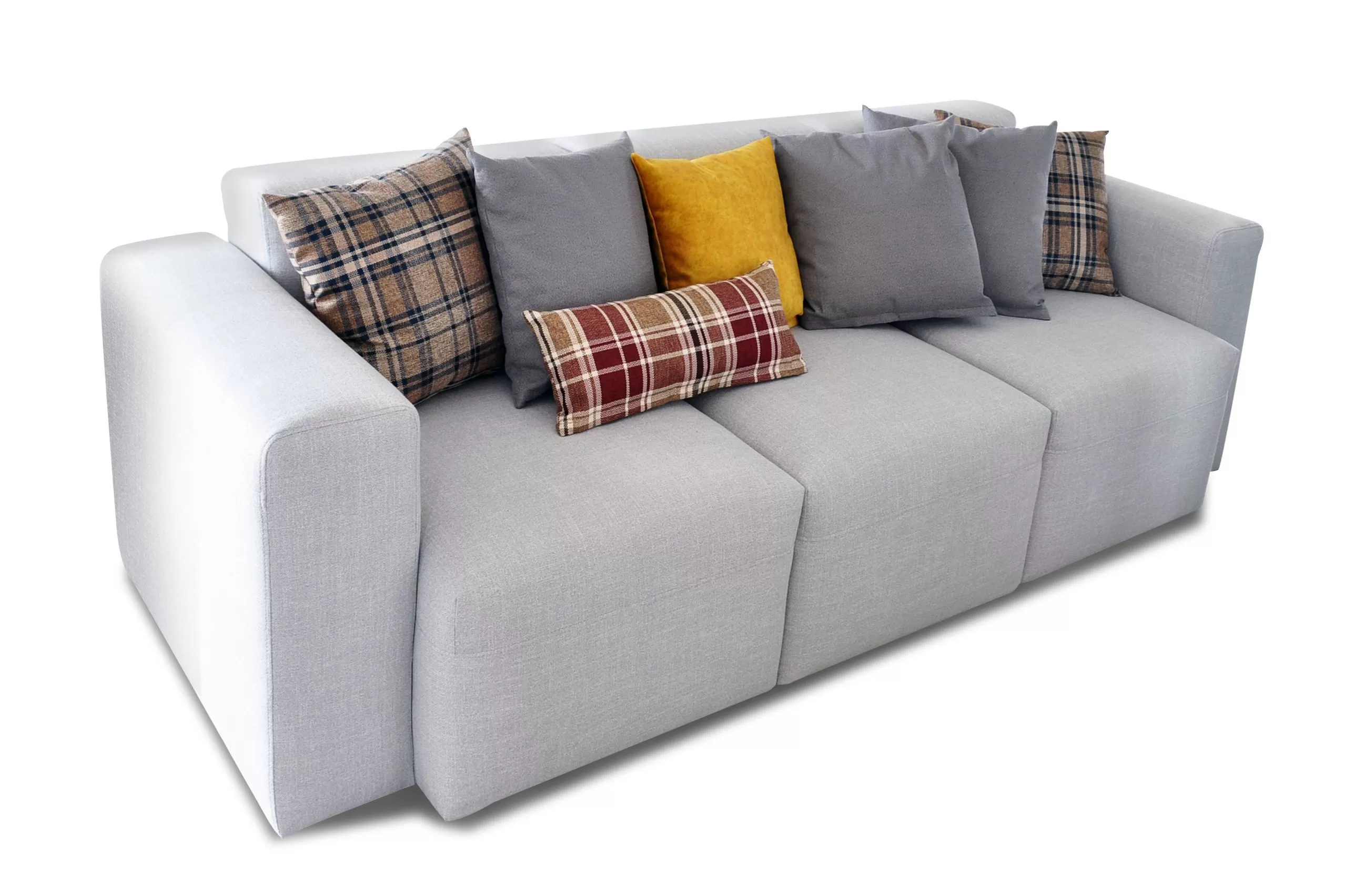 Светло-серый диван-кровать 