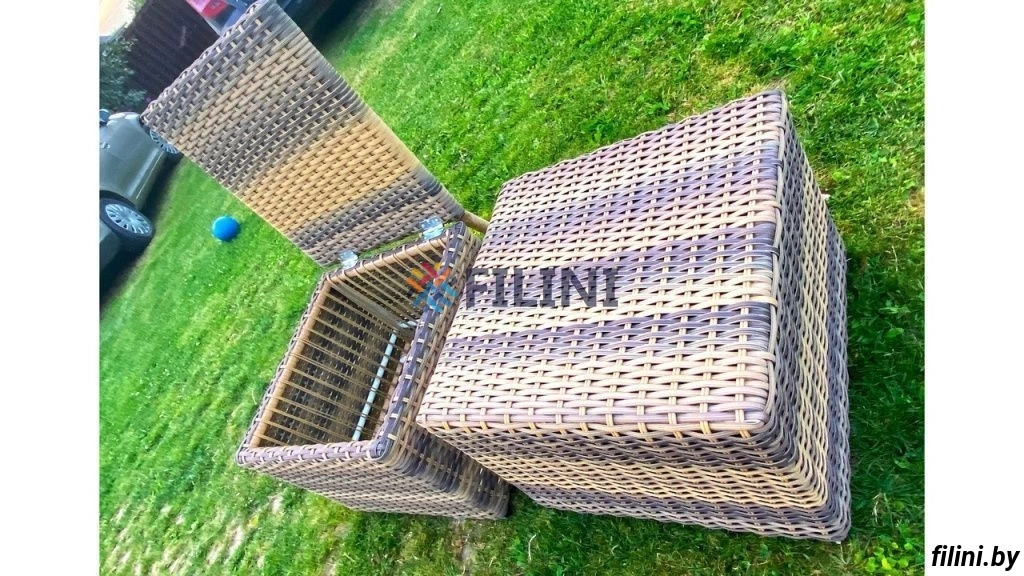 Пуфы с местом для хранения из набора садовой мебели "Березка&"