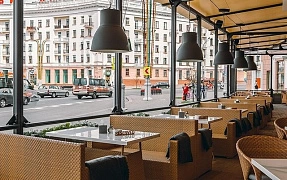 Фокси крафт в интерьере ресторан "Березка"