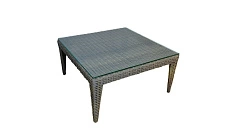 Уличный кофейный кофейный столик "Прованс" из искусственного ротанга. Кофейные, чайные и журнальные уличные столы  купить у производителя ООО Фокси крафт в Минске