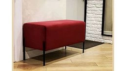 Длинный пуфик "Мод" в прихожую в современном стиле, на тонких металлических ножках, от ООО"Фокси крафт" Минск