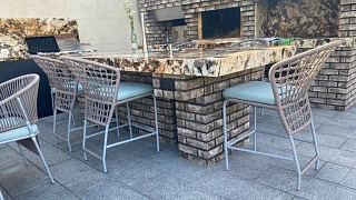 Фокси крафт в интерьере терраса "Зеленый Луг"