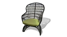 Купить плетеное кресло "Тюльпан" из джута с подушками на молнии, недорого в Минске, для террасы кафе, веранды ресторана, дачи, сада, балкона, лоджии у производителя ООО Фокси крафт