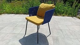 Стулья из веревки для террасы, кафе, ресторана купить в Минске. Плетеный обеденный стул "Фабрик-2" в рассрочку с ценами, фото, у производителя ООО Фокси крафт