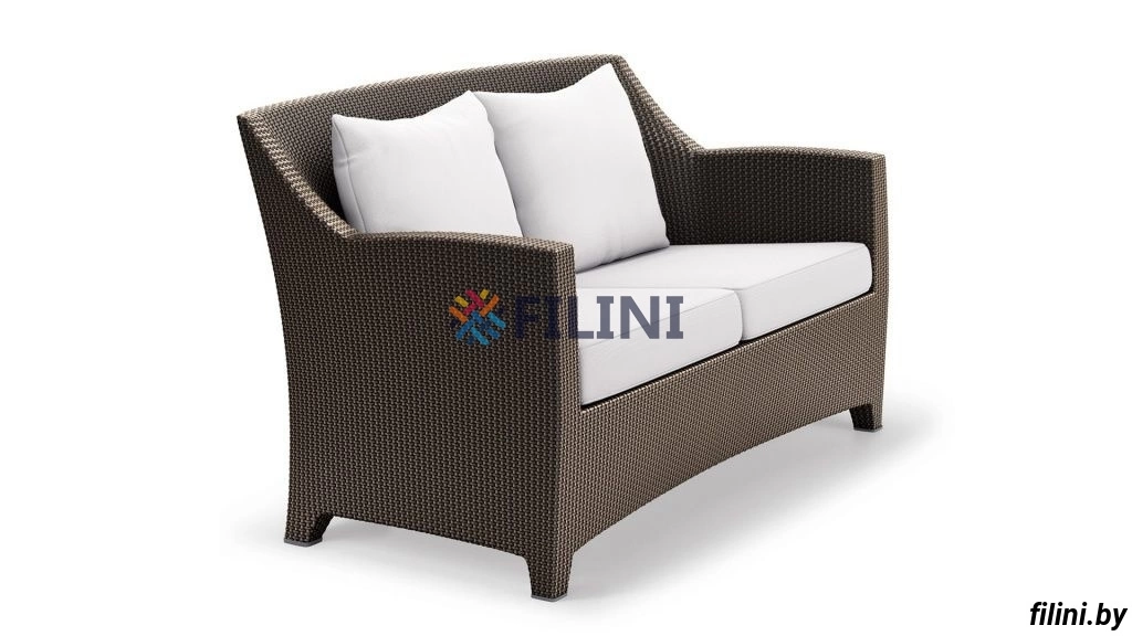 Садовый диван из комплекта мебели для беседки 