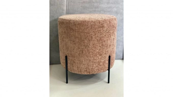 Маленький пуфик "Мод круглый" для туалетного столика купить у производителя ООО"Фокси крафт"