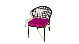 Плетеный стул "Эмбер" на террасу недорого в Минске. Производство плетеной мебели из веревки для кафе, ресторана, террасы, балкона, лоджии, дачи - ООО Фокси крафт