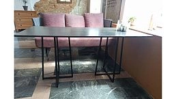 Обеденный стол "Корн" в стиле лофт, на четыре посадочных места, на заказ у производителя ООО Фокси крафт