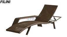 Садовый шезлонг "Марс-2" из искусственного ротанга в каталоге производителя FILINI