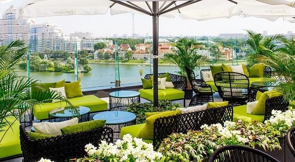 Мебель из веревки для террасы "Ember Restaurant & Bar" от производителя ООО"Фокси крафт" Беларусь