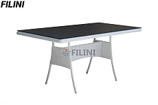 Уличный стол "Березка" на террасу или веранду, из искусственного ротанга, Минск. Производитель уличной мебели ООО Фокси крафт