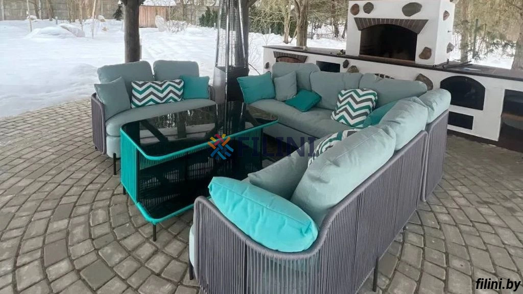 Комплект мебели для террасы - диваны и кофейный стол 