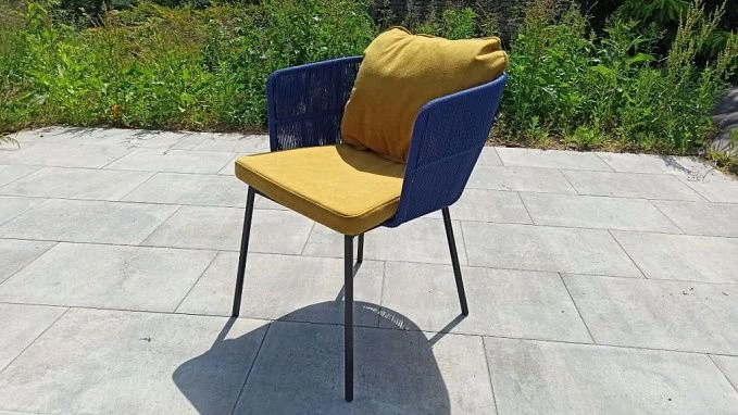 Стулья из веревки для террасы, кафе, ресторана купить в Минске. Плетеный обеденный стул "Фабрик-2" в рассрочку с ценами, фото, у производителя ООО Фокси крафт