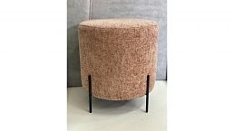 Маленький пуфик "Мод круглый" для туалетного столика, на заказ у производителя мебели ООО"Фокси крафт"