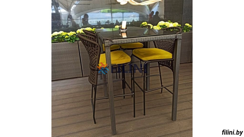 Барные стол и стулья из комплекта мебели "Эмбер-2" в каталоге производителя FILINI