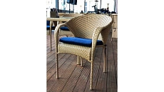 Уличный стул "Манго" из искусственного ротанга недорого в Минске. Фокси крафт - производство уличной плетеной мебели для летнего кафе, ресторана, сада, террасы, балкона, лоджии, дачи. Доставка, рассрочка