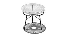 Стол кофейный круглый купить в Минске, из искусственного ротанга. Круглый кофейный стол "Акапулько-2" недорого у производителя ООО Фокси крафт Беларусь