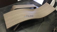 Купить пляжный лежак "Марс" в Минске из искусственного ротанга для балкона, лоджии, веранды, террасы, дачи, сада. Фокси крафт - производство уличной мебели в Беларуси