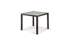 Квадратный стол "Модерн-2" из искусственного ротанга со стеклянной столешницей купить в Минске у ООО Фокси крафт