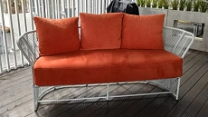 Плетеный диван "Фонтан" из роупа (веревки) на террасу, веранду в каталоге производителя FILINI