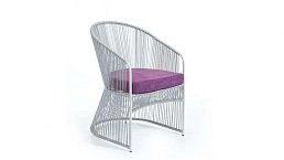 Купить стул "Фонтан" из джутовой веревки на террасу недорого в Минске. Фокси крафт - производство террасной мебели для летнего кафе, ресторана, сада, балкона, лоджии, дачи. Доставка, рассрочка