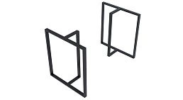 Металлическое подстолье "ФП-12" в лофт стиле на заказ у ООО"Фокси крафт"