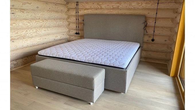 Купить кровать "Тифани" с подъемным механизмом, мягким изголовьем у производителя ООО "Фокси крафт" в Минске