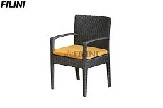 Уличный стул "Модерн" из искусственного ротанга недорого в Минске. Фокси крафт - производство уличной плетеной мебели для летнего кафе, ресторана, сада, террасы, балкона, лоджии, дачи. Доставка, рассрочка