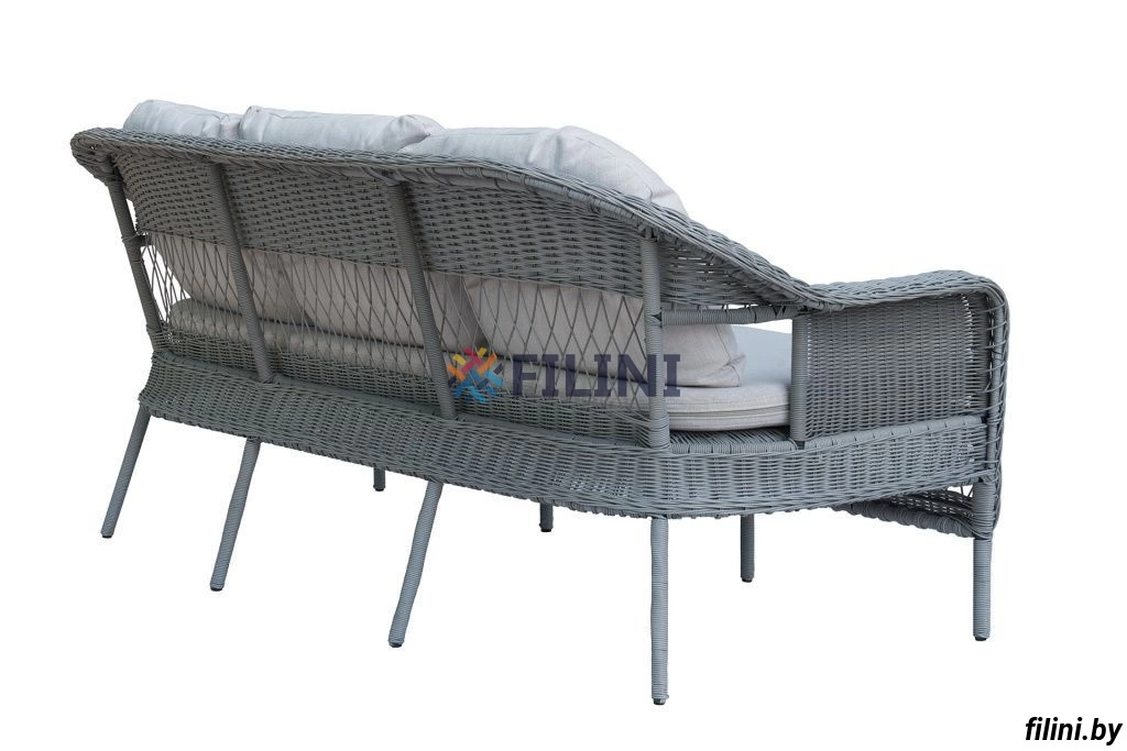 Купить уличный диван Гроди на террасу, веранду у производителя мебели из ротанга ООО Фокси крафт