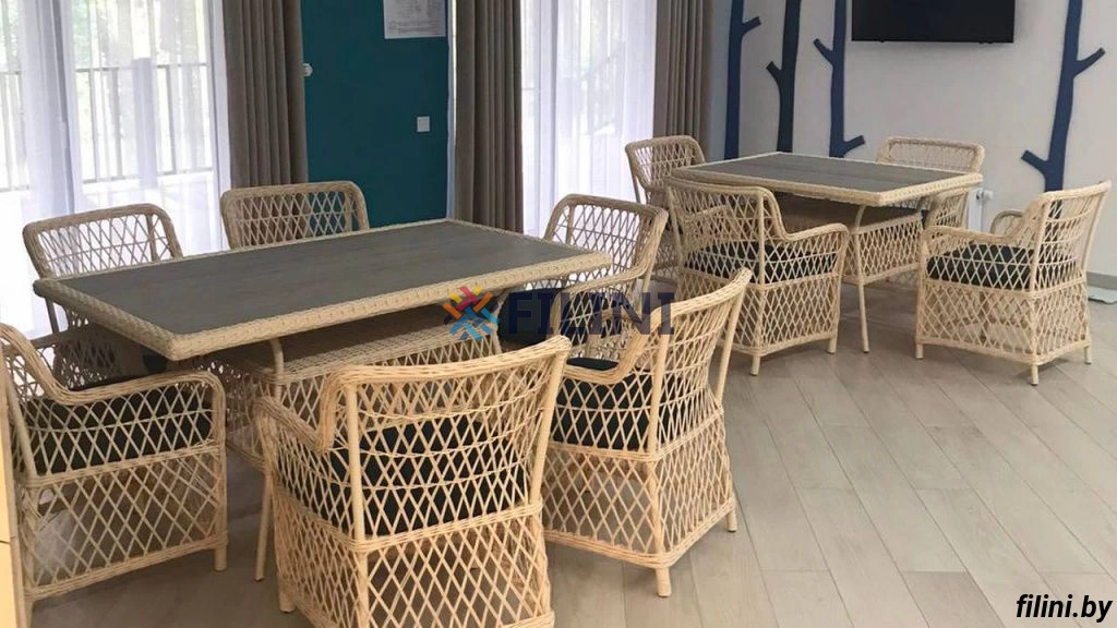 Комплект мебели для террасы и веранды из искусственного ротанга 
