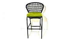 Садовый полубарный, барный стул "Эмбер" из веревки в Минске. Фокси крафт - производство уличной плетеной мебели для летнего кафе, ресторана, террасы, балкона, лоджии, дачи