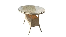 Купить овальный овальный стол "Лорен-2" из искусственного ротанга в Минске. Фокси крафт - производство уличной мебели для сада, террасы, балкона в Беларуси