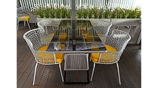 Комплект уличной мебели для кафе "Клауд" из роупа (веревки) в каталоге производителя FILINI