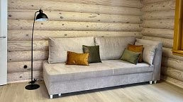 Недорогой диван-тахта "Антера" светло-серого цвета, с механизмом разложения Пума, производитель ООО Фокси крафт Беларусь