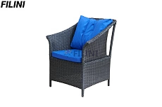 Уличное кресло "Березка" для дачи, террасы, веранды, балкона и лоджии из искусственного ротанга на заказ, у производителя ООО Фокси крафт Беларусь