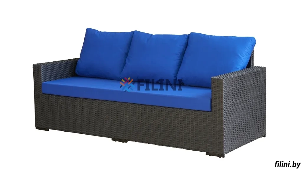 Уличный диван на террасу из искусственного ротанга Березка, купить у производителя ООО "Фокси крафт" в Беларуси