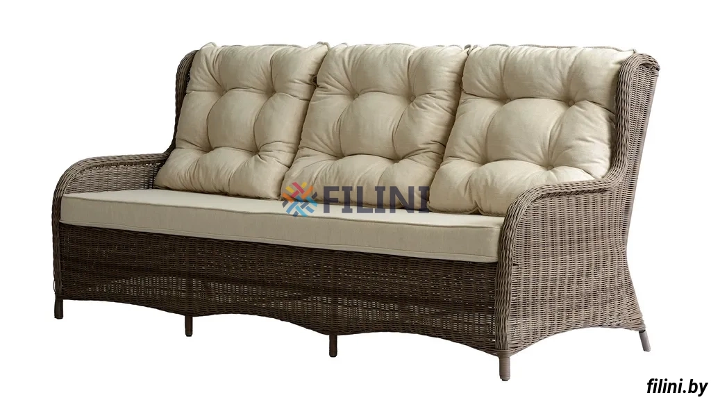 Садовый диван "Глен" из искусственного ротанга на сайте производителя filini.by